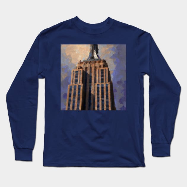 Empire State Long Sleeve T-Shirt by Starbase79